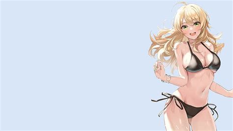 2048x768px Free Download Hd Wallpaper Girl Sexy Anime Pretty Blonde Butt Breasts