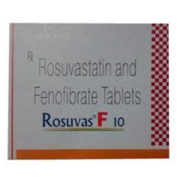 Rosuvas F 10 Tablet Fenofibrate Rosuvastatin Tricor Crestor