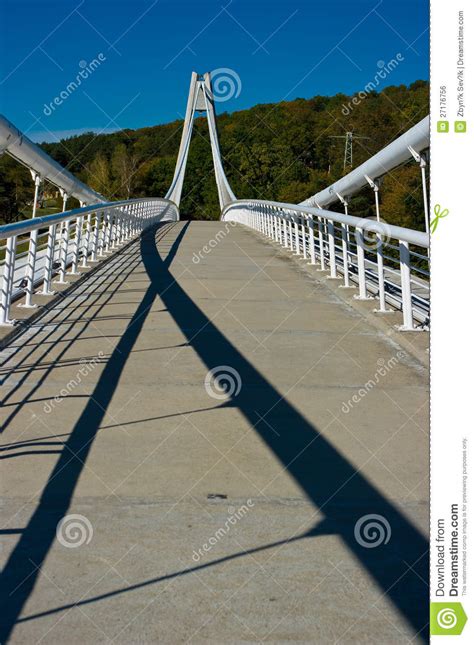 The Bridge Across The Creek Stock Photo Image Of Landscape Blue