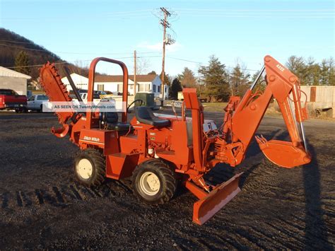 1997 Ditch Witch 3500 Combo Trencher Push Blade Backhoe Loader 2048 Hours