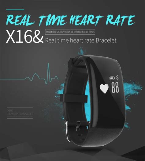 Best Heart Rate Monitor Smart Band Bracelet X16 Bluetooth 40 Ip67
