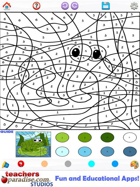 Free Colour By Numbers App For Children It Is A Great Way To Develop