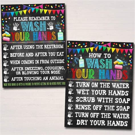 School Health Safety Poster Set Tidylady Printables In 2021 Health