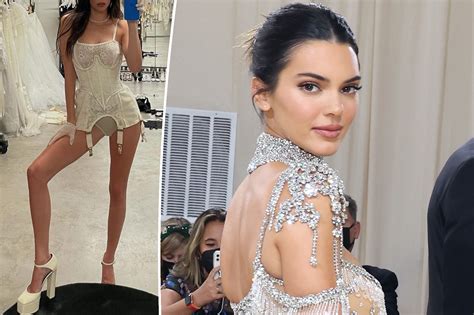 Kendall Jenner Sports Sexy Corpse Bride Halloween Costume