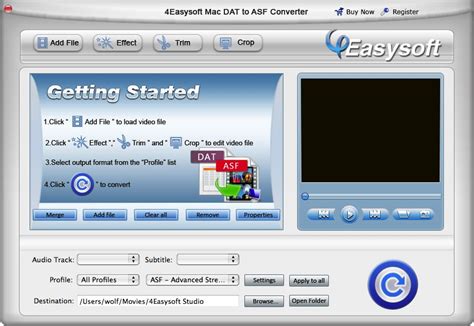 Easysoft Mac Dat To Asf Converter To Convert Vcd Dat To Asf Mac Hot