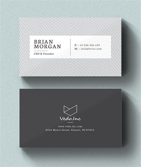 modern business card templates print ready design design graphic design junction