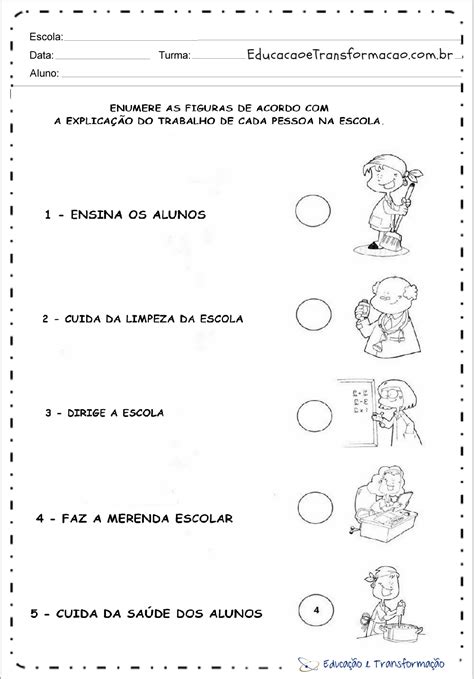 Atividade Dia Da Escola 2 Ano