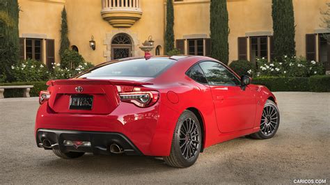 2017 Toyota 86 Red With Trd Accessories Rear Three Quarter Caricos
