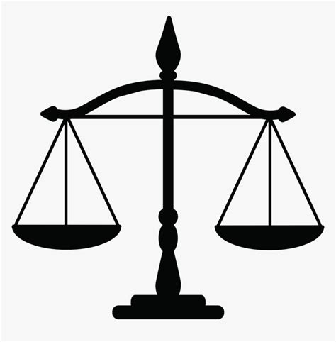 Justice Weighing Scale Law Clip Art Transparent Background Law