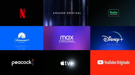 Streaming Service Originals Logo Compilation Netflix Hulu Amazon