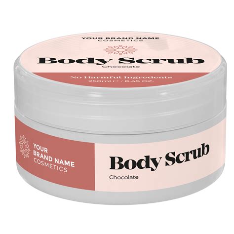 Body Scrub Chocolate 250ml Made By Nature Labs Private Label Natural Cosmetics And Skin
