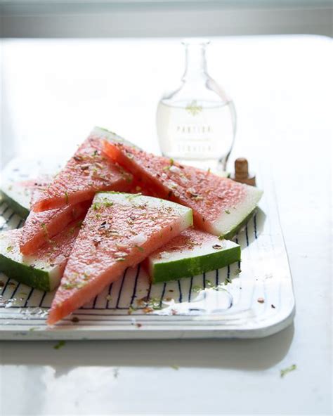 Tequila Soaked Watermelon With Chili And Lime Watermelon Recipes