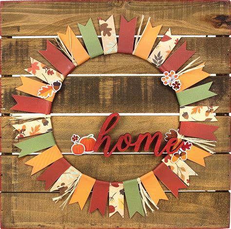 Home Paper Wreath Pallet Plaque Crafts Direct