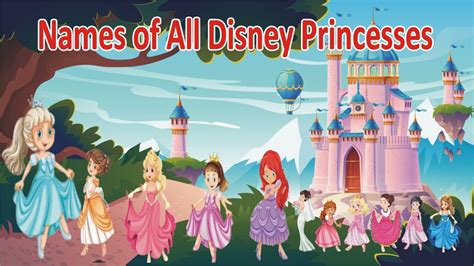 Learn The Names Of Disney Princesses In English With Pictures Disney