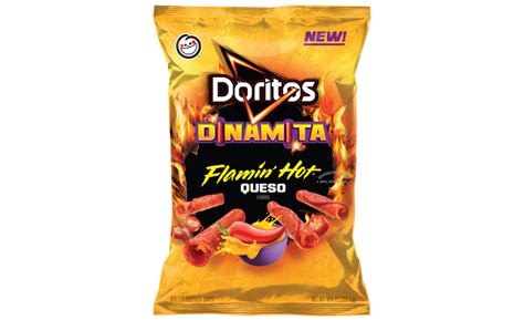 Doritos Dinamita Flamin Hot Queso Flavored Tortilla Chips Snack Food