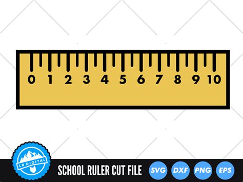 Ruler Svg School Ruler Svg Graphic By Lddigital · Creative Fabrica