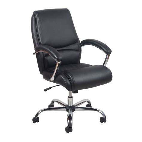 Furnish your office with this high back office chair. Ergonomic High-Back Leather Executive Office Chair with ...