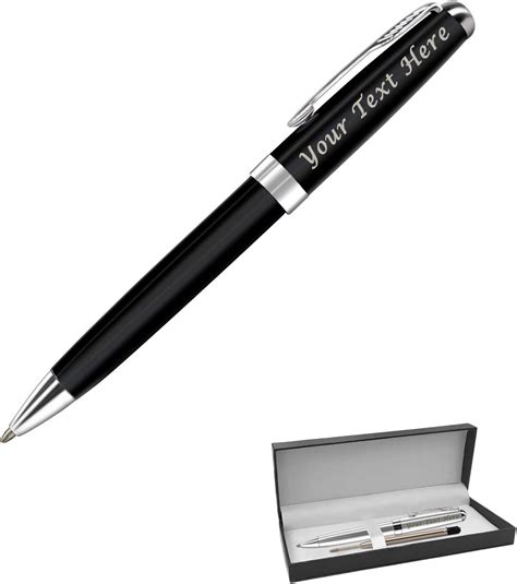 Personalised Pen Custom Engraved Pen Case For Men Retractable Writing