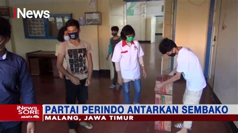 Donatur Berkurang Selama Pandemi Perindo Berikan Bantuan Untuk Panti