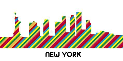Skyline Of New York Stock Vector Illustration Of Scene 99535174
