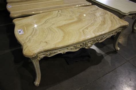 See more ideas about coffee table, furniture, traditional furniture. TRADITIONAL STYLE MARBLE TOP COFFEE TABLE - Able Auctions
