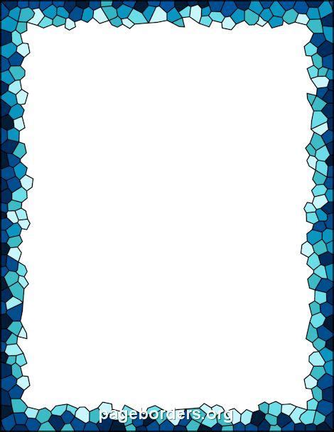 Printable Mosaic Border Use The Border In Microsoft Word Or Other