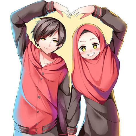 Muslim Couple Anime Style By Kyourikiko27 On Deviantart