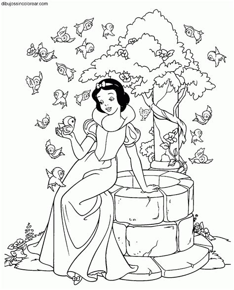Dibujos De Blancanieves Princesa Disney Para Colorear