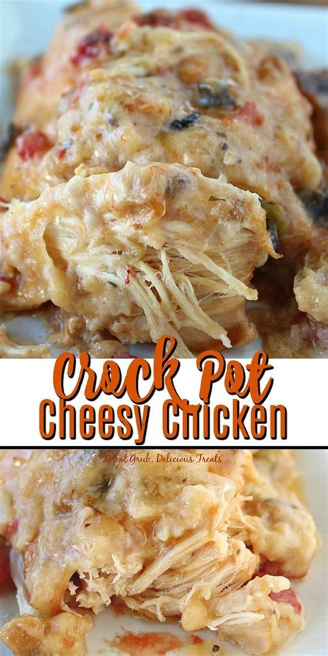 This Crock Pot Cheesy Chicken Is So Delicious Cheesy And Has Amazing