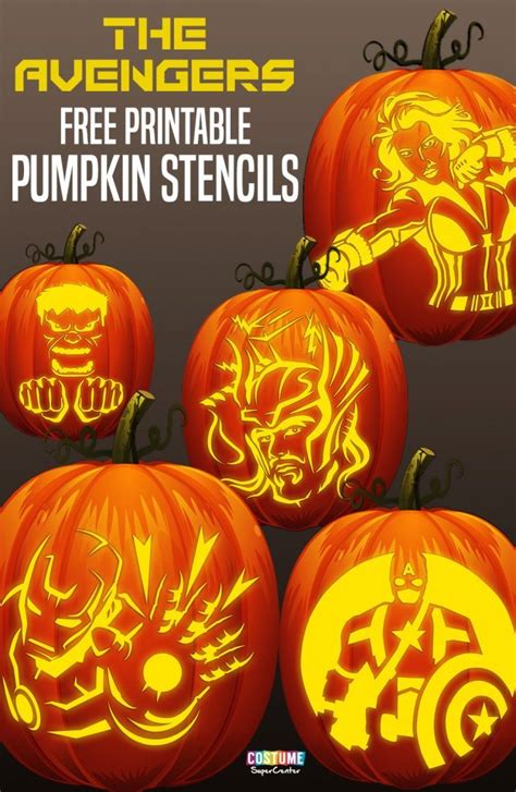 Thor Pumpkin Stencils