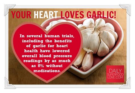 The Benefits Of Garlic For Heart Health Garlic Benefits Garlic Nutrient Dense Food