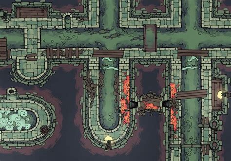 Sewer Map Assets Rpg Map Assets With Art By 2 Minute Tabletop