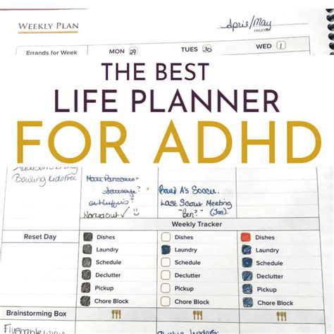Adhd Planner Template