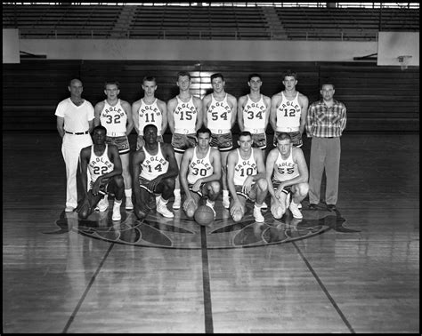 Basketball Team Group Photograph 1 Men Freshmen 1960 Side 1