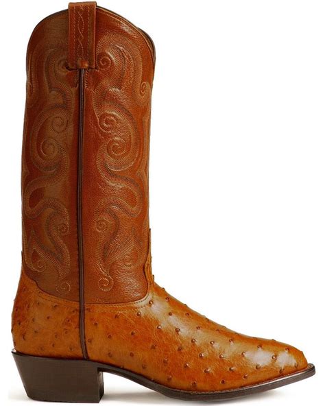 Tony Lama Full Quill Ostrich Western Boots Medium Toe Country Outfitter