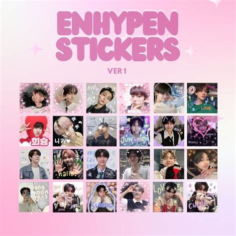 90pcs Enhypen Love Mail Sticker Frebiess Sticker Deco Kpop Shopee Malaysia