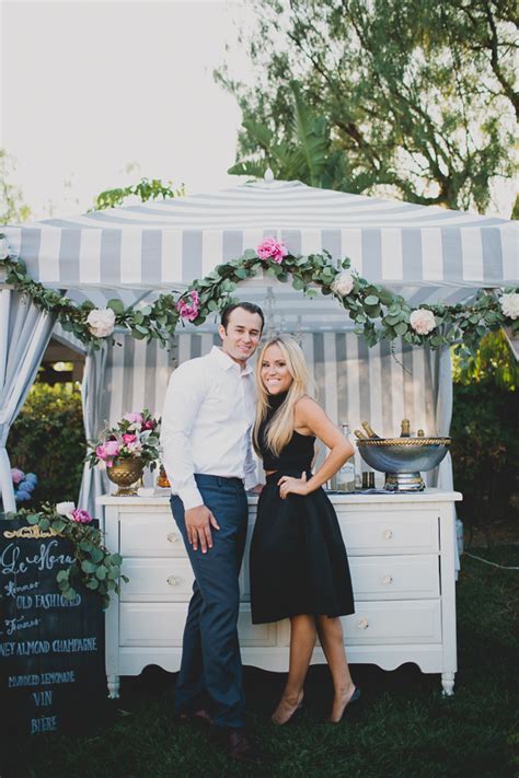 It's time to kick off the wedding celebrations with a bang. Parisian-themed engagement party | Bistro dinner party ...