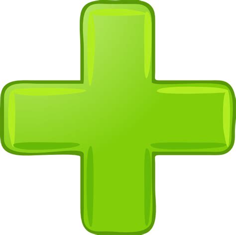 Green Plus Sign Clip Art at Clker.com - vector clip art online, royalty ...