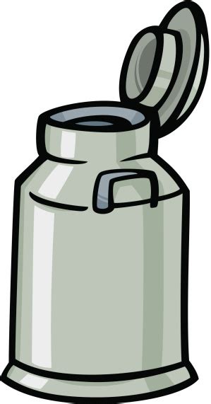 Milk Can Or Churn Cartoon Clip Art Stock Illustration