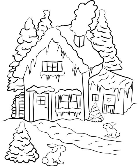 Cottage clipart winter, Cottage winter Transparent FREE for download on ...