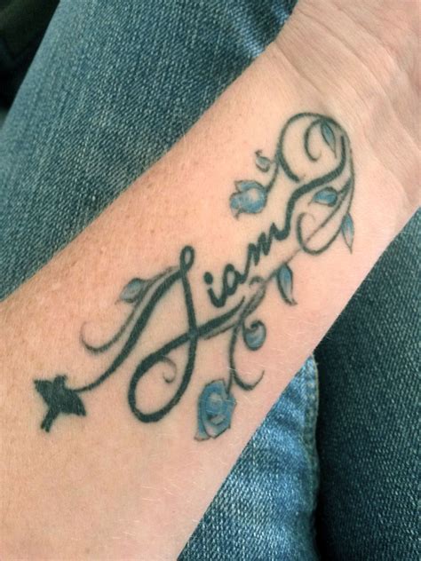 Let's take a look at some of the best wrist tattoo ideas that we have in store for you. Wrist tattoo. Child's name tattoo. Liam tattoo ♥ | Tattoos ...