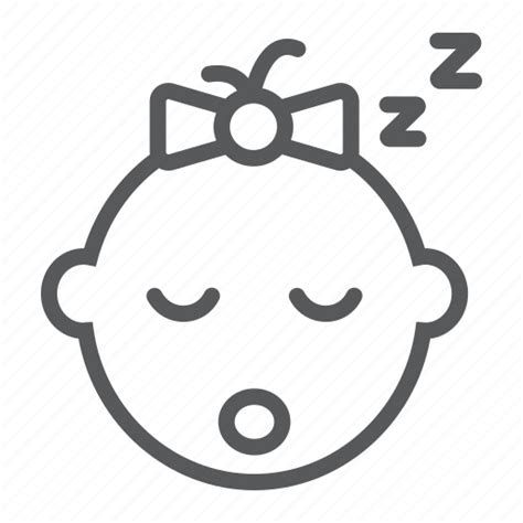 Asleep Baby Child Dream Girl Kid Sleep Icon