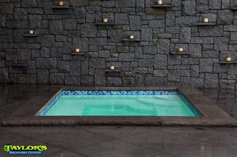 Fiberglass Inground Hot Tub Contemporary Pool By Taylors Backyard Center