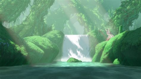 Anime Waterfall Wallpaper