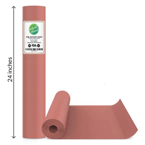 Buy Pink Butcher Paper Roll 18 Inch X 100 Feet Food Grade Approved