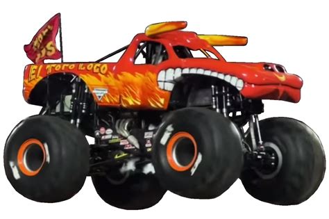 El Toro Loco Watercolor Print Monster Truck Poster Monster Truck Wall