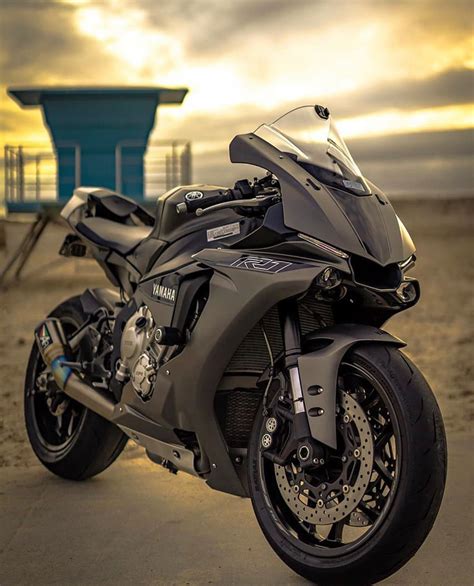 Bikers Of Instagram On Instagram All Black R1 At Sunset 📸 That