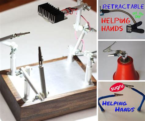 How to make a helping hands soldering station out of material you already very likely have, at. Top Homemade Helping Hands for Soldering - Instructables