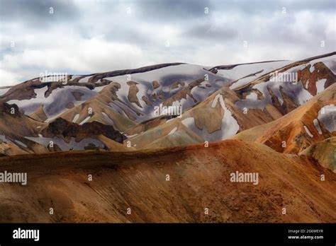 The Landmannalaugar Mountain In Icelandic Backcountry Stock Photo Alamy