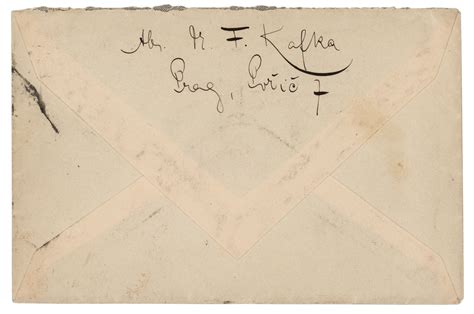 Franz Kafka Signed Envelope Rr Auction